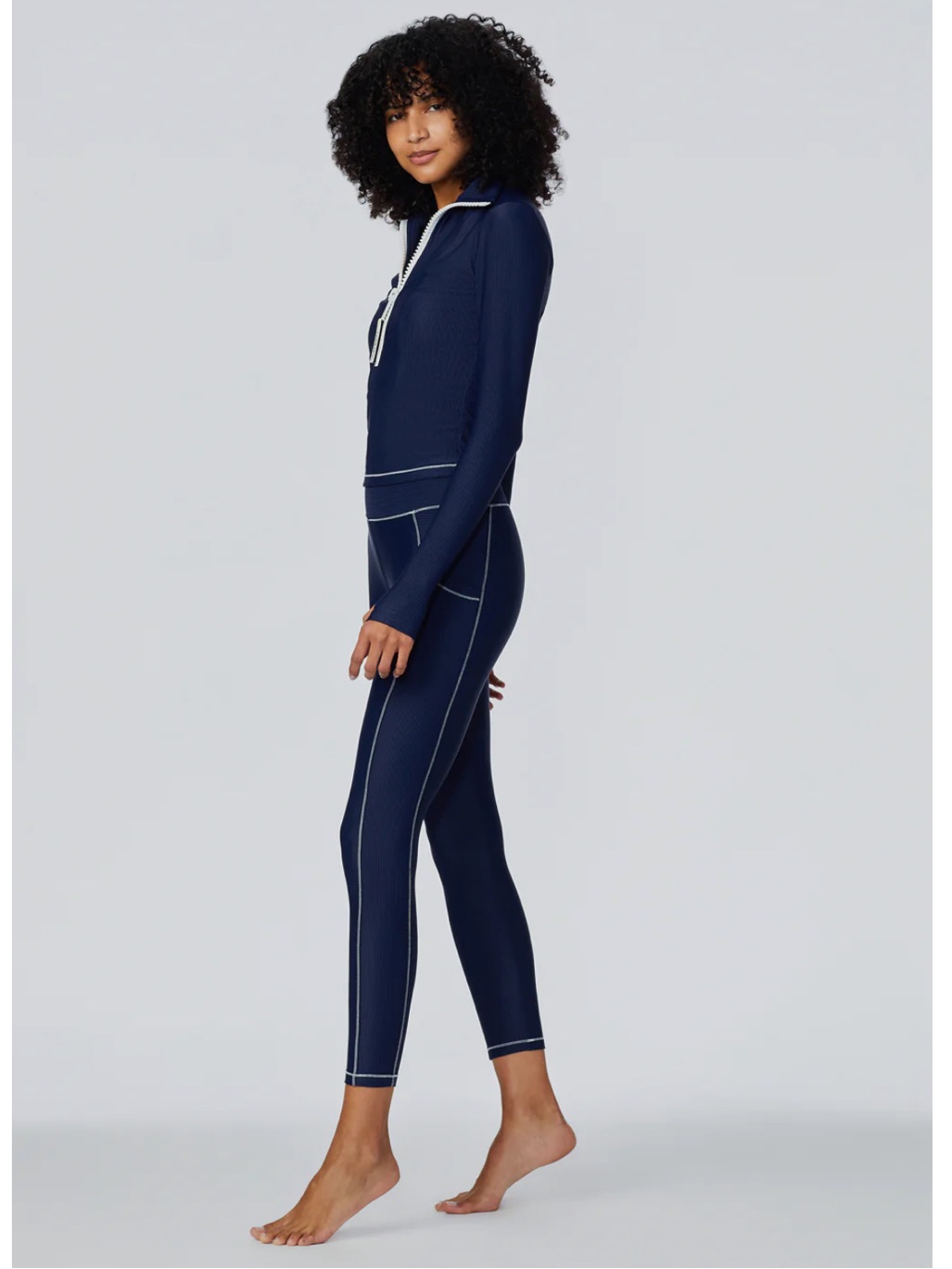 Nwot Watskin Brynn Ribbed 7/8 Legging In Marine Navy Size Xs — image 3 of 8
